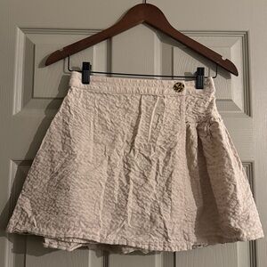 Cream wrap skirt